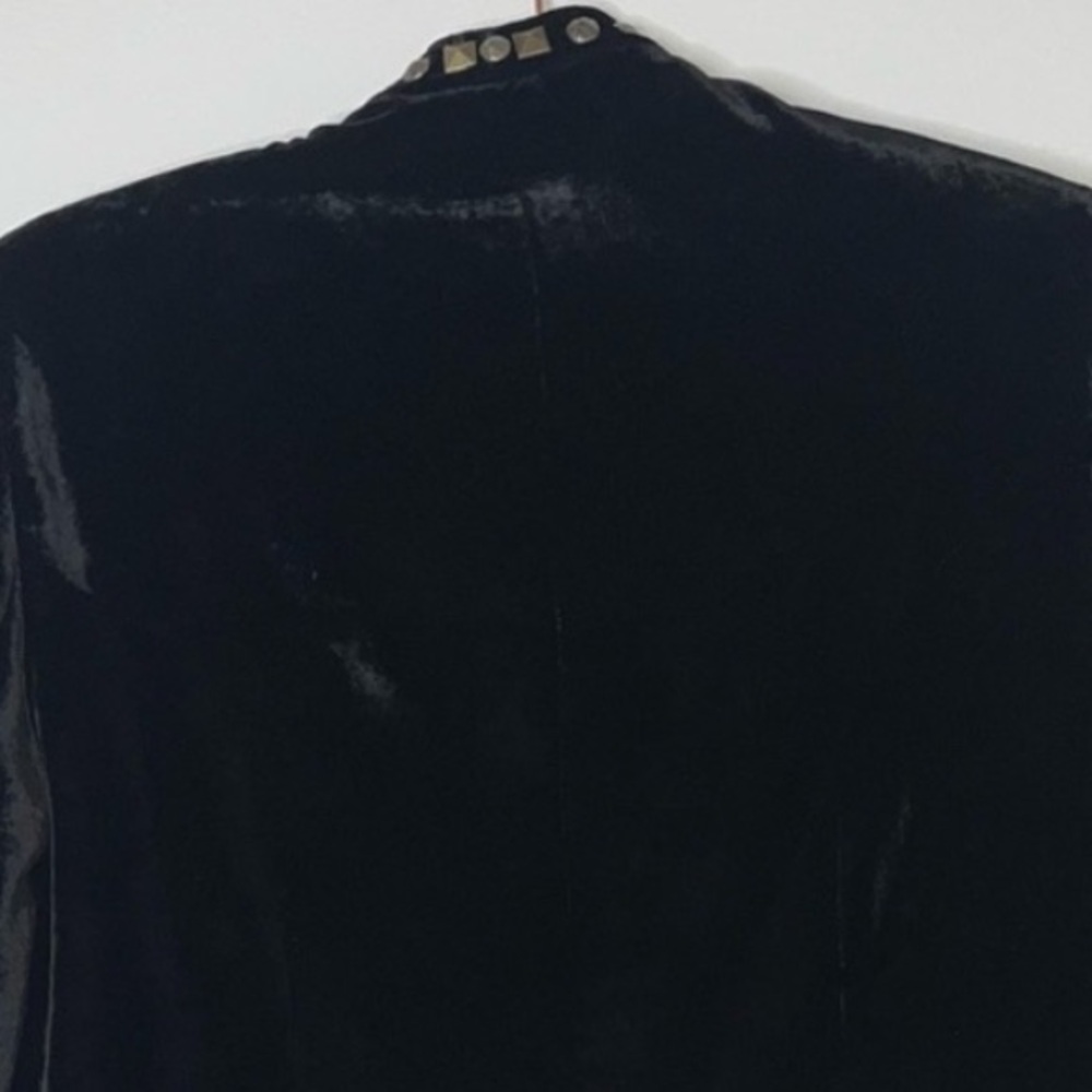 Double D Ranch Velvet Embellished Black Studded Gem Western Jacket. - Picture 8 of 12